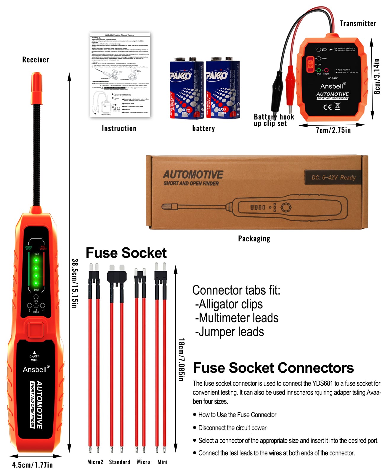 Ansbell YDS681 Package Contents - What's Included in the Box