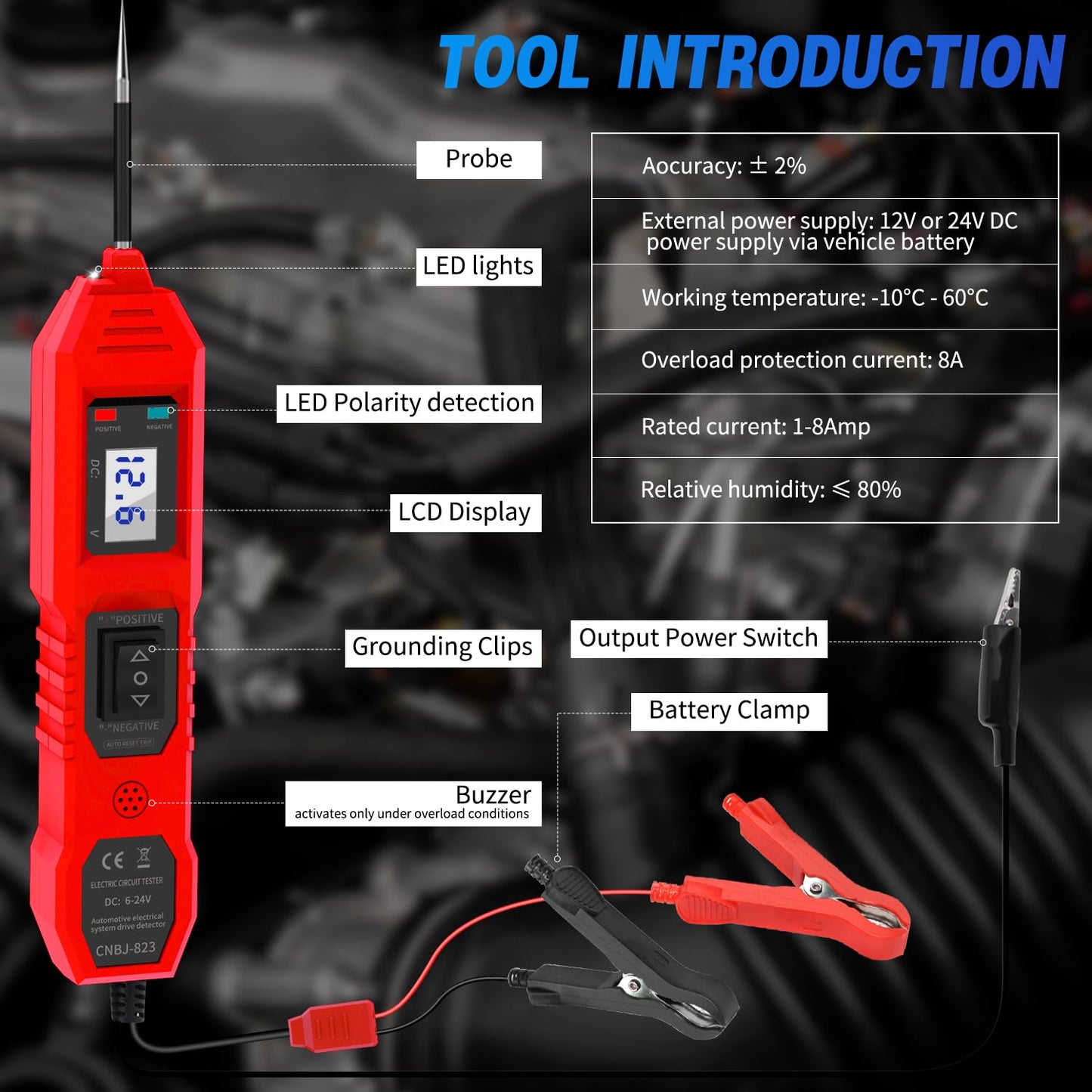 Automotive Circuit Tester Button Guide - Function of Each Button Explained