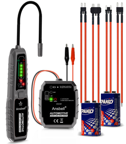 Automotive wire tracer and circuit tester on a white background