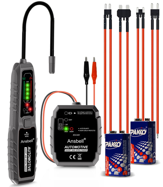 Automotive wire tracer and circuit tester on a white background