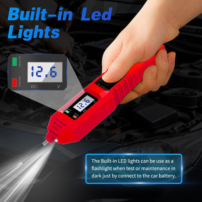 Built-in LED Light for Testing in Dark Environments and Tight Spaces