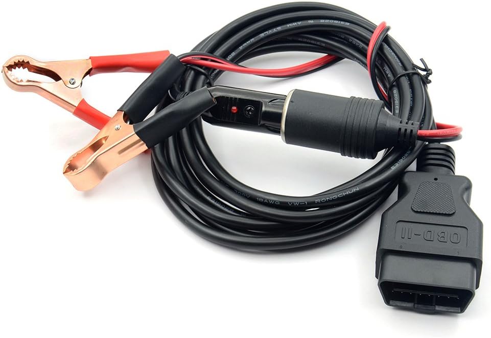 ECU Memory Saver Cable Top View - 10ft Cable Layout