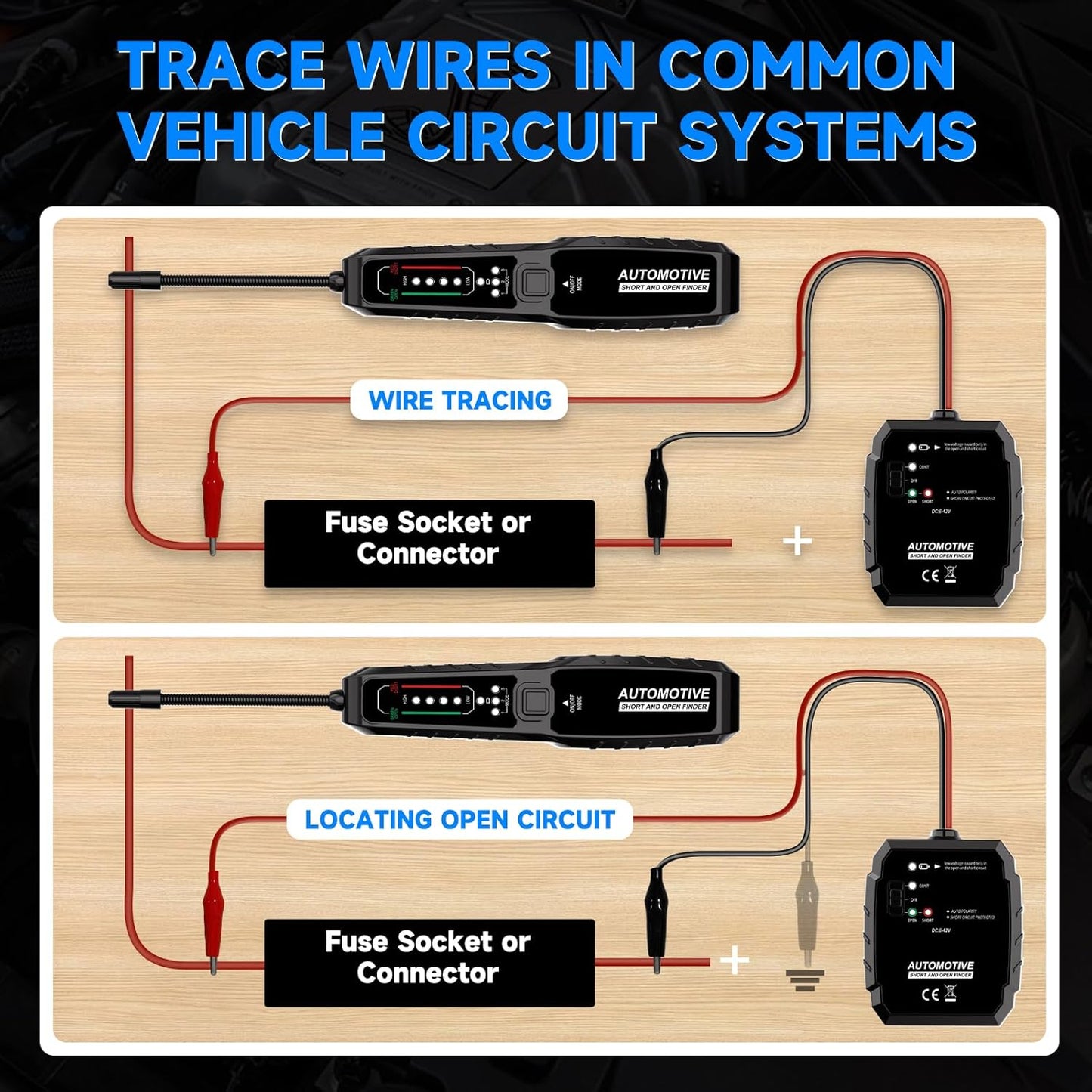 How to Connect Wire Tracer - Alligator Clip Grounding and Positive/Negative Terminal Guide