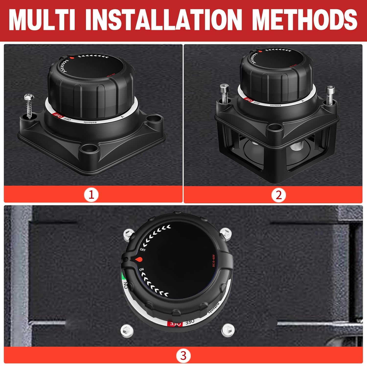 Multiple Installation Methods for QP009 Battery Cut Off Switch