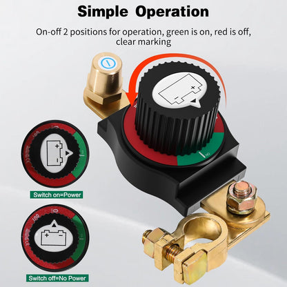 Simple Operation - Clockwise to Turn On, Counter Clockwise to Turn Off