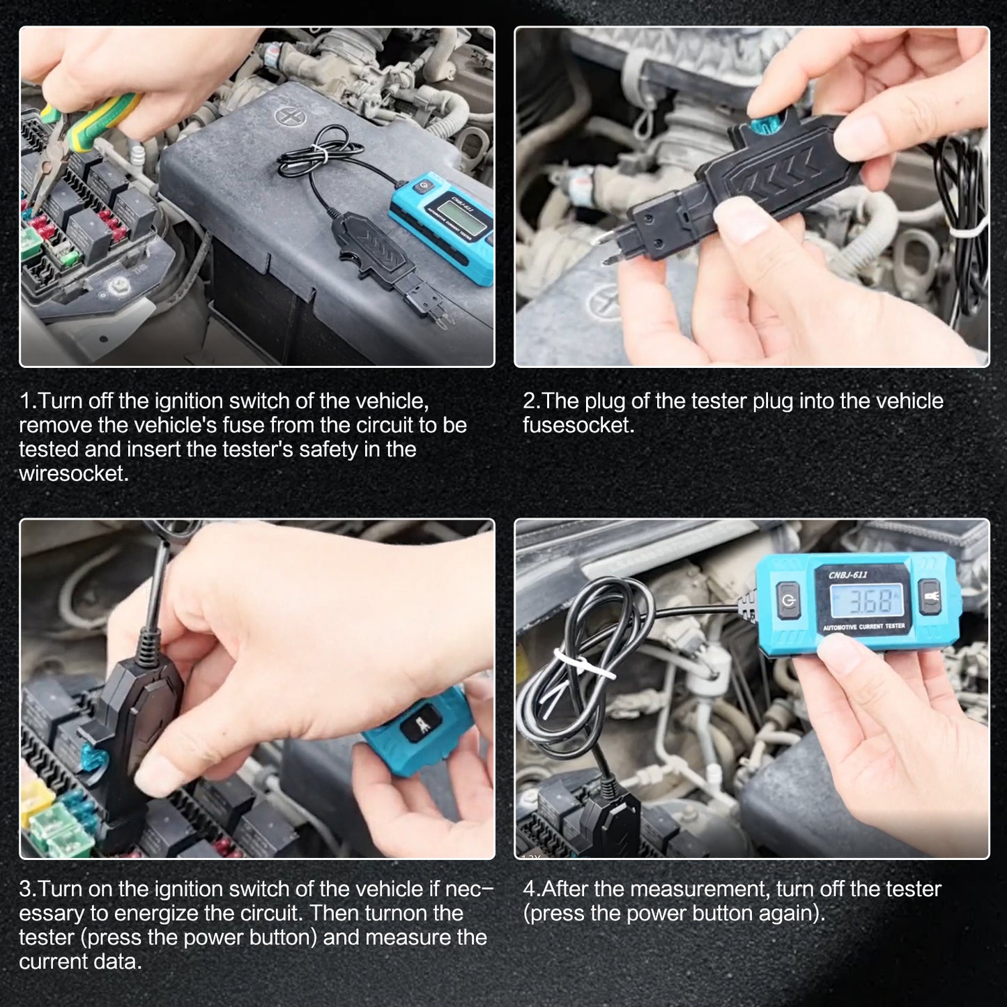 Step-by-Step Guide on How to Use the CNBJ-611 Fuse Tester